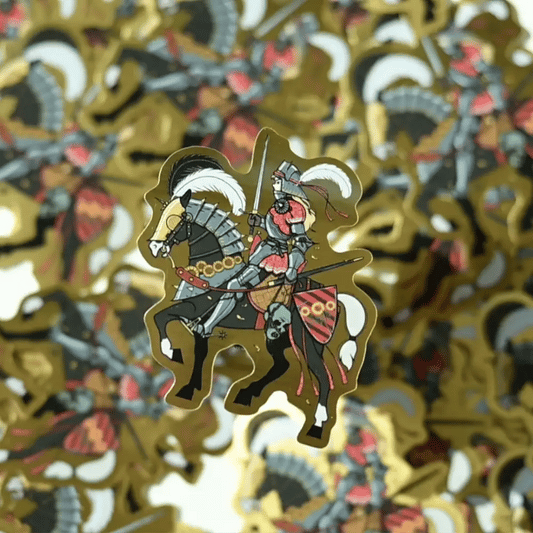 [Limited Edition] Sunflower Knight Brushed Gold Sticker